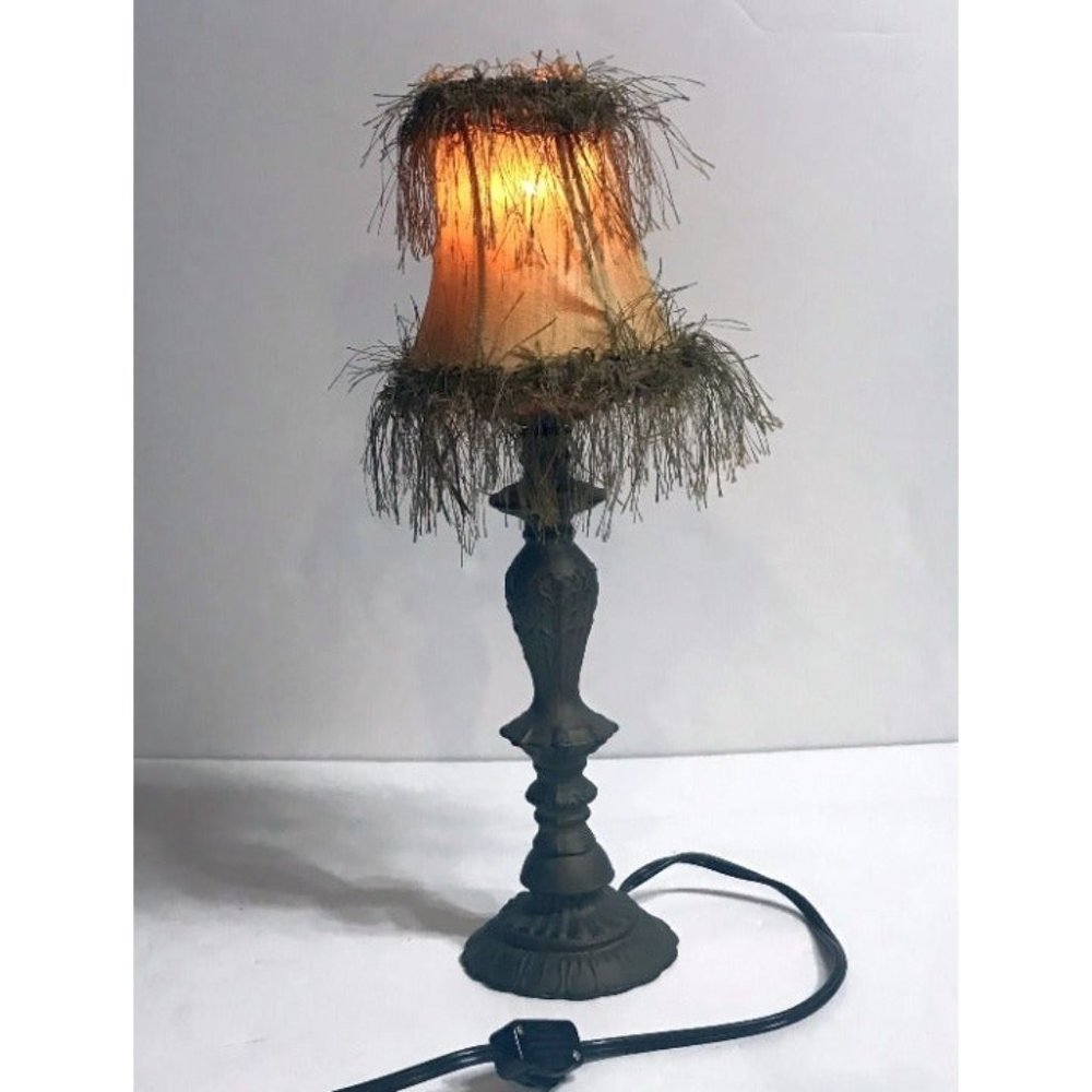 Vintage Brass Candlestick Lamp